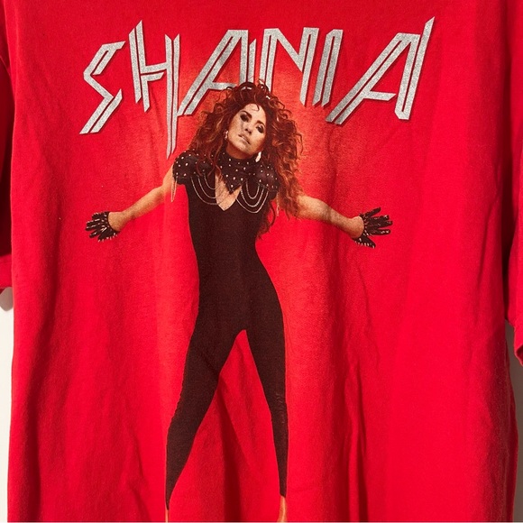 Vintage Y2K Shania Twain Rock This Country Tour Pose T Shirt - Picture 2 of 4